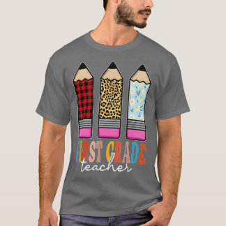 Camiseta Professor Engraçado Engraçado Lápis-Leopardo De Vo