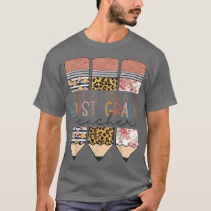 Camiseta Professor Engraçado Engraçado Lápis-Leopardo De Vo