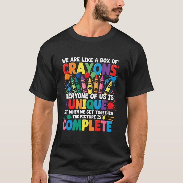 Camiseta Professor Engraçado Nós Somos Como Uma Caixa De Gi (Frente)