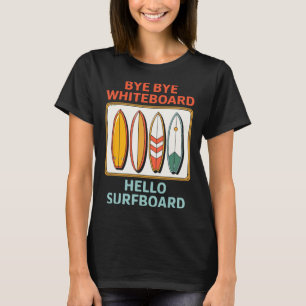 Camiseta Professor Engraçado Verão Surfando Férias de Surfi