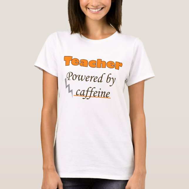 Camiseta Professor equipado com cafeína (Frente)