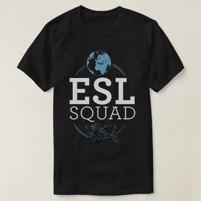 Camiseta Professor ESL ESOL Professor multilíngue 1 (Frente do Design)