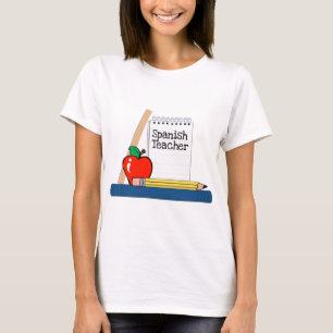 Camiseta Professor espanhol (caderno)