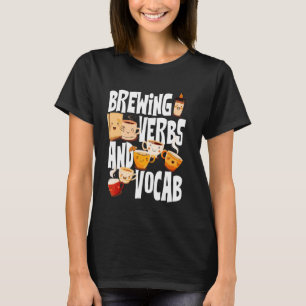 Camiseta Professor espanhol Café Lover para Educadores