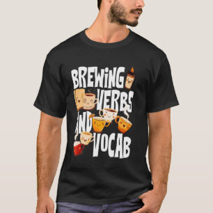 Camiseta Professor espanhol Café Lover para Educadores