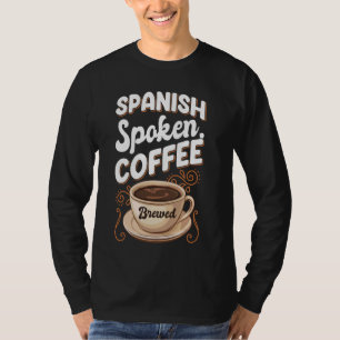 Camiseta Professor espanhol Café Lover para Educadores