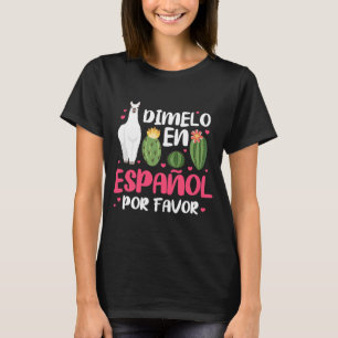 Camiseta Professor espanhol Dimelo En Espanol Â