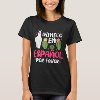 Camiseta Professor espanhol Dimelo En Espanol Â