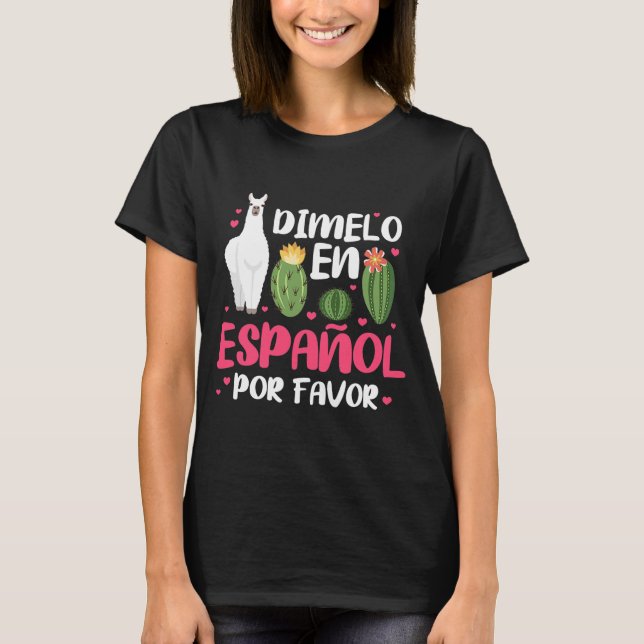 Camiseta Professor espanhol Dimelo En Espanol Â (Frente)