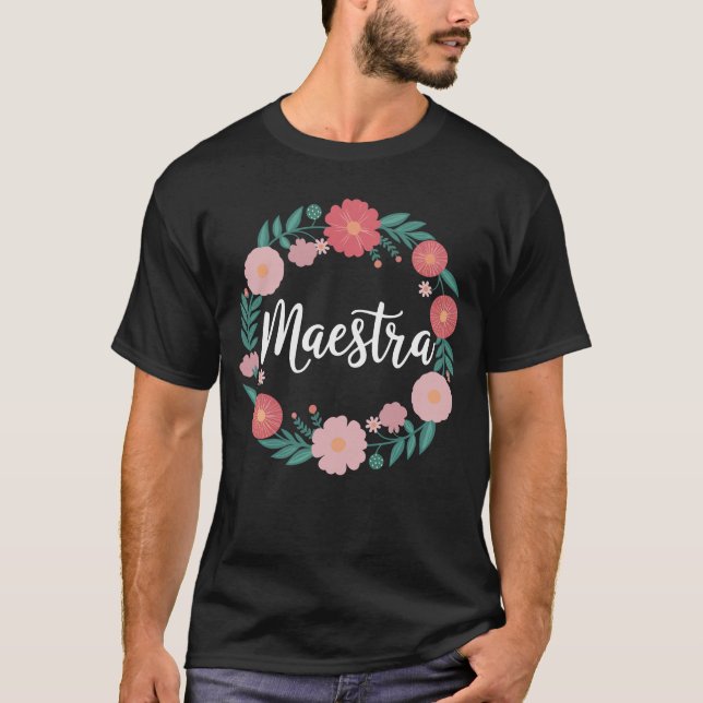 Camiseta Professor espanhol Maestra Bilíngue (Frente)