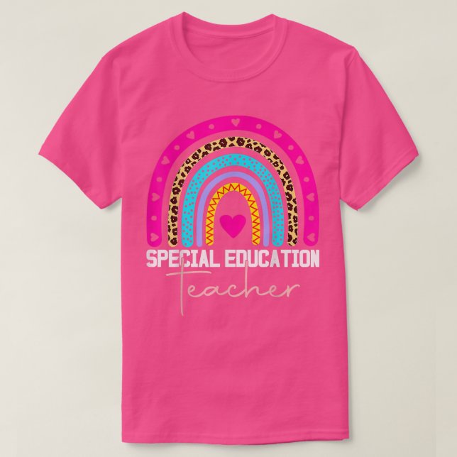 Camiseta Professor especial de educação Ed SPED Leopard Rai (Frente do Design)