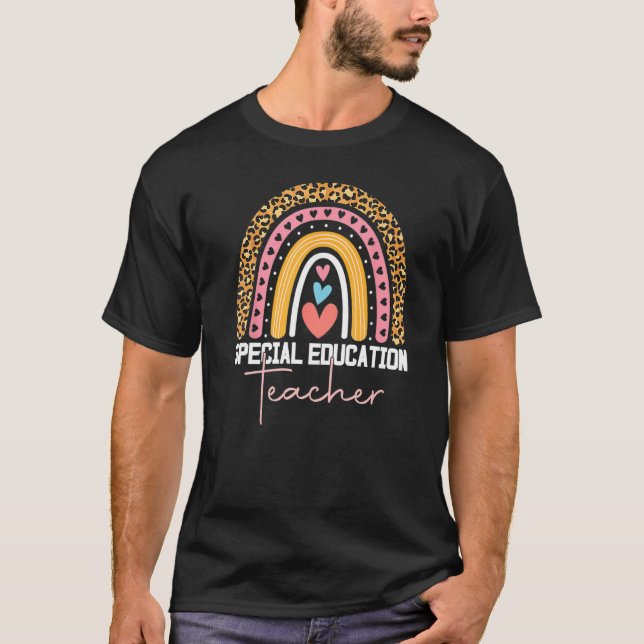 Camiseta Professor especial de educação Ed SPED Leopard Rai (Frente)