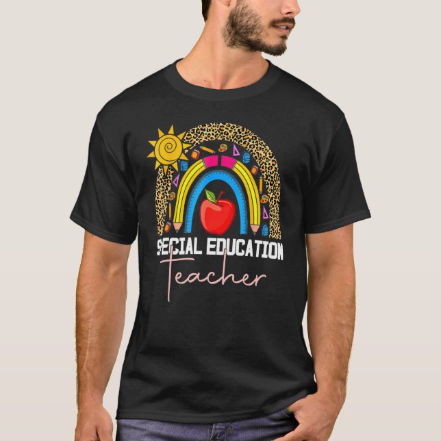 Camiseta Professor especial de educação Ed SPED Leopard Rai (Frente)