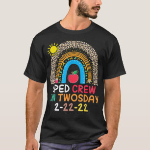 Camiseta Professor especial de educação SPED Crew Rainbow T