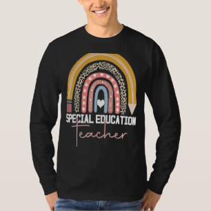 Camiseta Professor Especial De Educação Sped Ed Sped Leopar