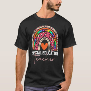 Camiseta Professor Especial De Educação Sped Ed Sped Leopar