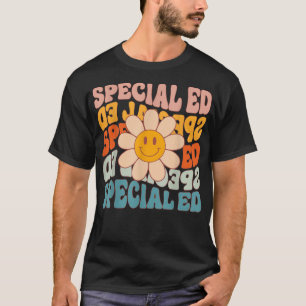 Camiseta Professor especial educacional Retro Daisy Groovy