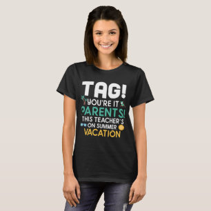Camiseta Professor externato do Tshirt das férias de verã