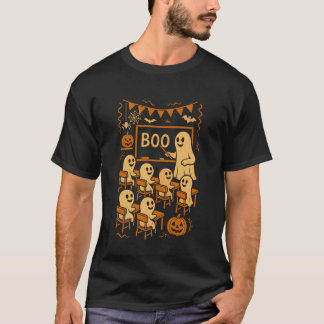 Camiseta Professor Fantasma de Halloween Ensinando Boo ao A