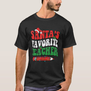 Camiseta Professor Favorito do Papai Noel Natal Chapéu do P