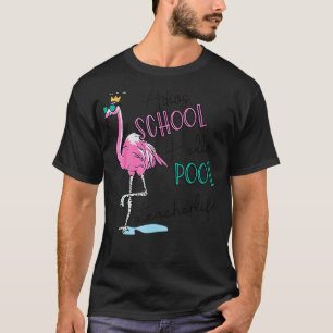 Camiseta Professor Flamingo, Piscina de Alô da Adios School
