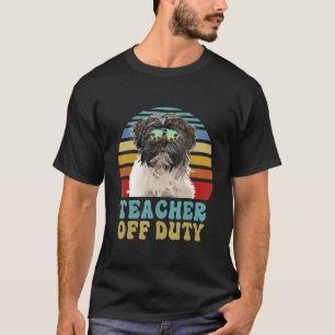 Camiseta Professor Fora de Serviço Cachorro Terrier Tibeta