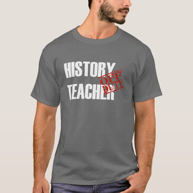 CAMISETA PROFESSOR FORA DE SERVIÇO DA HISTÓRIA (Frente)