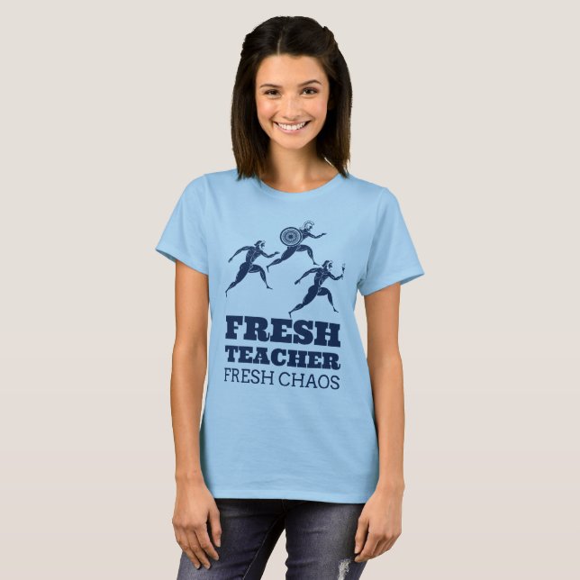 Camiseta Professor Fresco Caos Fresco Começando Professor (Frente Completa)