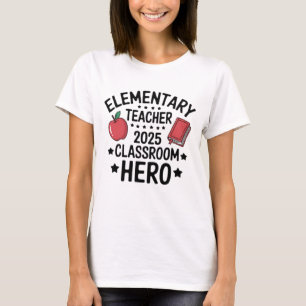 Camiseta Professor Fundamental 2025 Herói de Sala de Aula P