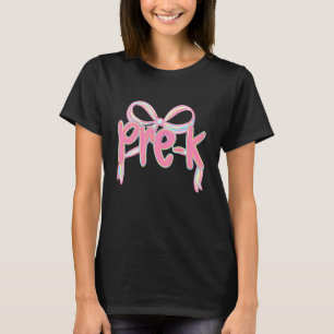 Camiseta Professor G de volta à escola com laço coquete pré