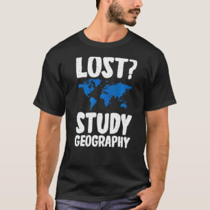 Camiseta Professor geógrafo geógrafo perdido