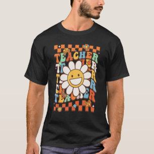 Camiseta Professor Groovy Hippie Ensina Professora Daisy Co