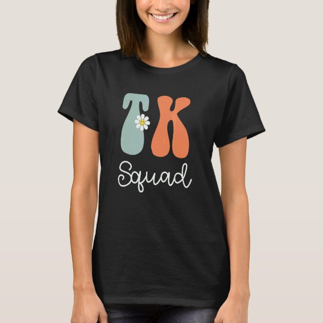 Camiseta Professor Groovy TK Squad Jardim de Infância Trans (Frente)