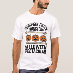 Camiseta Professor Halloween Monstrinhos Fofos Vintage_1