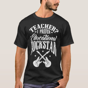 Camiseta Professor I Prefere Guitarra Rockstar Educacional 