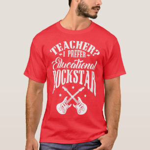 Camiseta Professor I Prefere Guitarra Rockstar Educacional