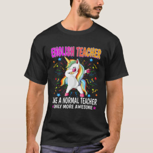 Camiseta Professor Inglês Como Professor Normal Apenas Mai