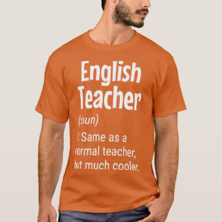 Camiseta Professor Inglês Definição Engraçado Professor