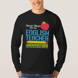 Camiseta Professor Inglês Humor Reading Books Vocabulário G