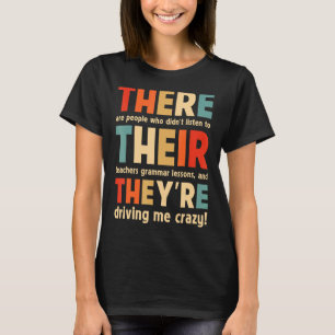 Camiseta professor inglês lá eles são o seu professor de gr