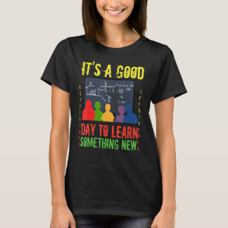 Camiseta Professor Inspirador É Um Bom Dia Para Aprender Al