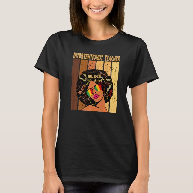 Camiseta Professor intervencionista História Negra Afro-Afr (Frente)