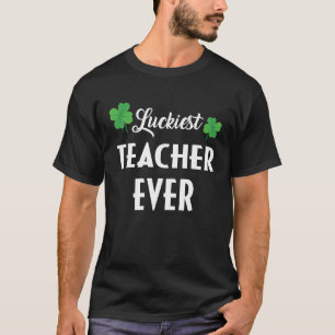 Camiseta Professor irlandês Luckiest Ever Saint Patrick's D