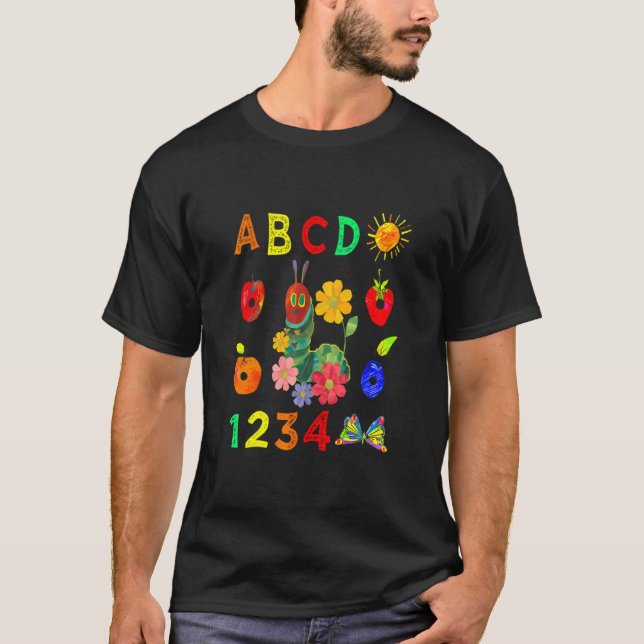 Camiseta Professor Jardim de Infância Flores Retro E Cate F (Frente)