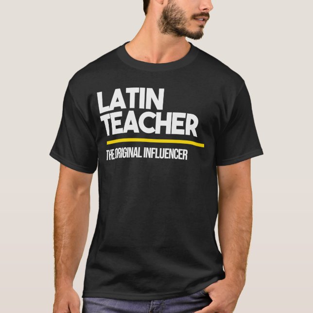 Camiseta Professor Latino Influenciador Original na Escola  (Frente)