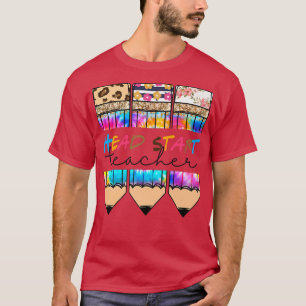 Camiseta Professor Leopard Tie Dye Pencil De Volta Para