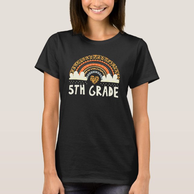 Camiseta Professor Leopardo 5 De Volta À Escola (Frente)