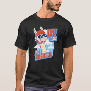 Camiseta Professor Lhama Aluno 100 Dias De Escola