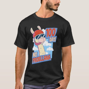 Camiseta Professor Lhama Aluno 100 Dias De Escola