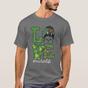 Camiseta Professor Life Messer Bun Leopard Xadrez Shamrock 